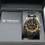 TAG Heuer Formula 1 Chronograph Watch – Men's Steel & Carbon-Check Dial Tachymeter