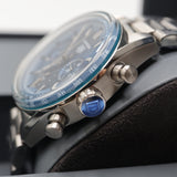 TAG Heuer Carrera Chronograph Watch – Men's Steel & Blue Sunburst Tachymeter Watch