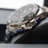 TAG Heuer Aquaracer Chronograph Watch – Men's Steel & Black Dial Dive Watch