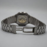 Patek Philippe Style Nautilus / Cubitus Watch – Men's Steel & Black Striped Dial Watch