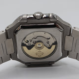 Patek Philippe Style Nautilus / Cubitus Watch – Men's Steel & Black Striped Dial Watch