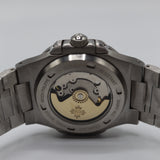 Patek Philippe Style Nautilus Gem-Set Watch – Men's Steel & Green Emerald Bezel Watch