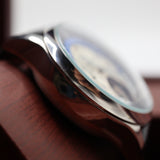 Patek Philippe Grand Complication Tourbillon Watch – Men's Steel & Silver Dial Leather Strap Watch