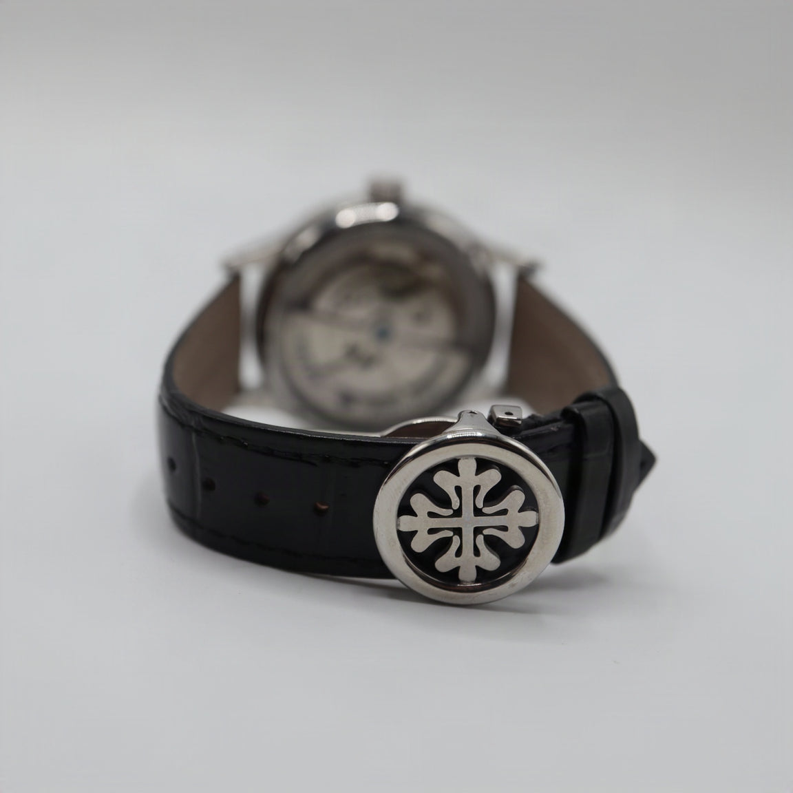 Patek Philippe Grand Complication Tourbillon Watch – Men's Steel & Silver Dial Leather Strap Watch