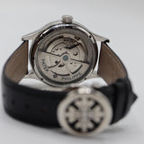Patek Philippe Grand Complication Tourbillon Watch – Men's Steel & Silver Dial Leather Strap Watch