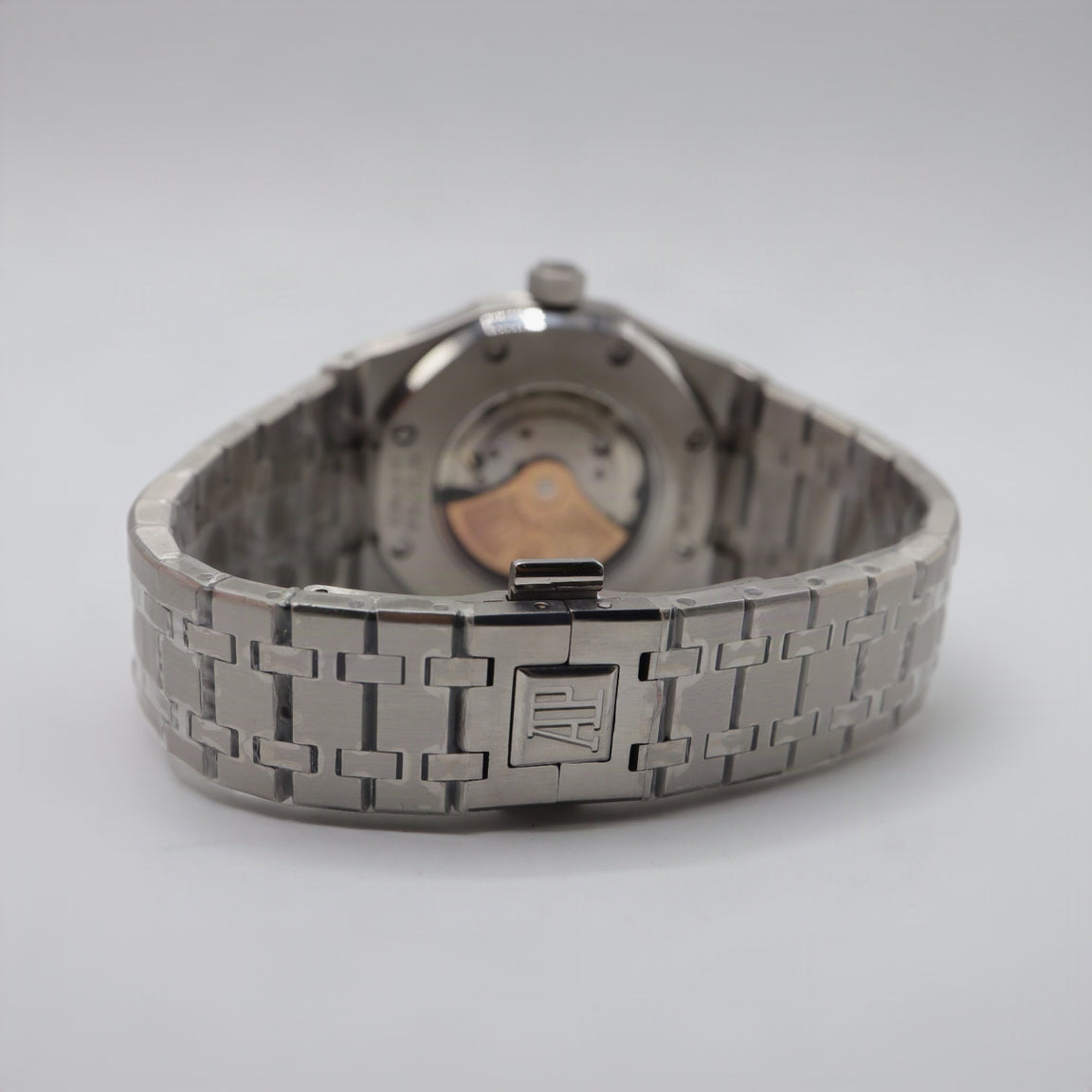 Audemars Piguet Style Royal Oak Watch – Men's Steel & Ice Blue Tapisserie Dial Watch