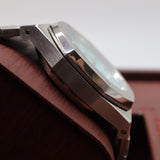 Audemars Piguet Style Royal Oak Watch – Men's Steel & Ice Blue Tapisserie Dial Watch