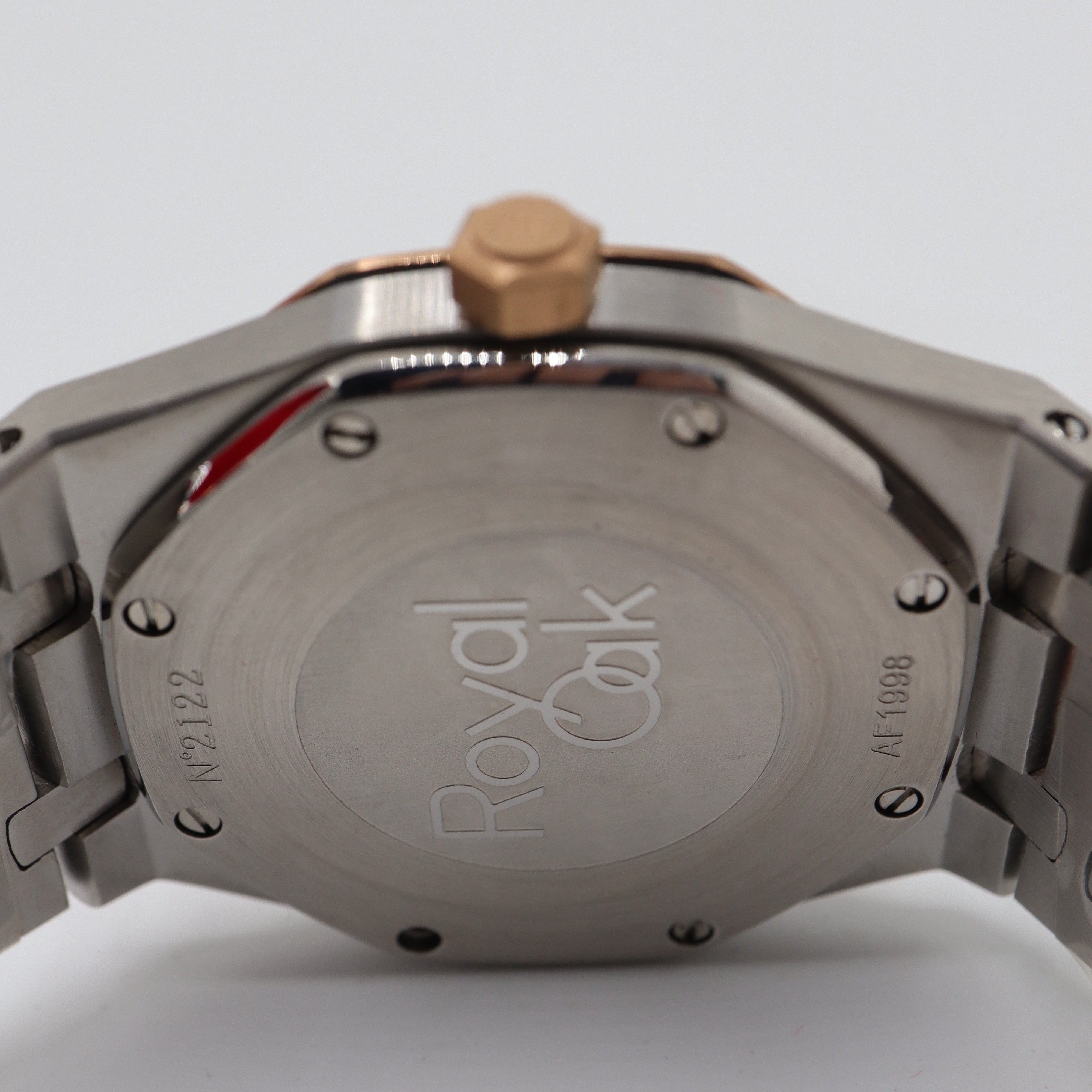 Audemars Piguet Style Royal Oak Two-Tone Watch – Men's Steel, Rose Gold & White Dial Watch