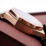 Audemars Piguet Style Royal Oak Chronograph Watch – Men's Rose Gold & Grey Dial Watch