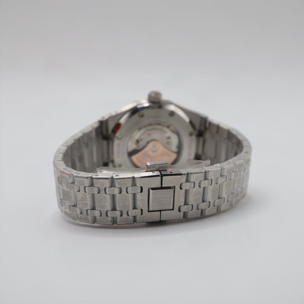 Audemars Piguet Style Royal Oak Watch – Men's Steel & Green Tapisserie Dial Watch