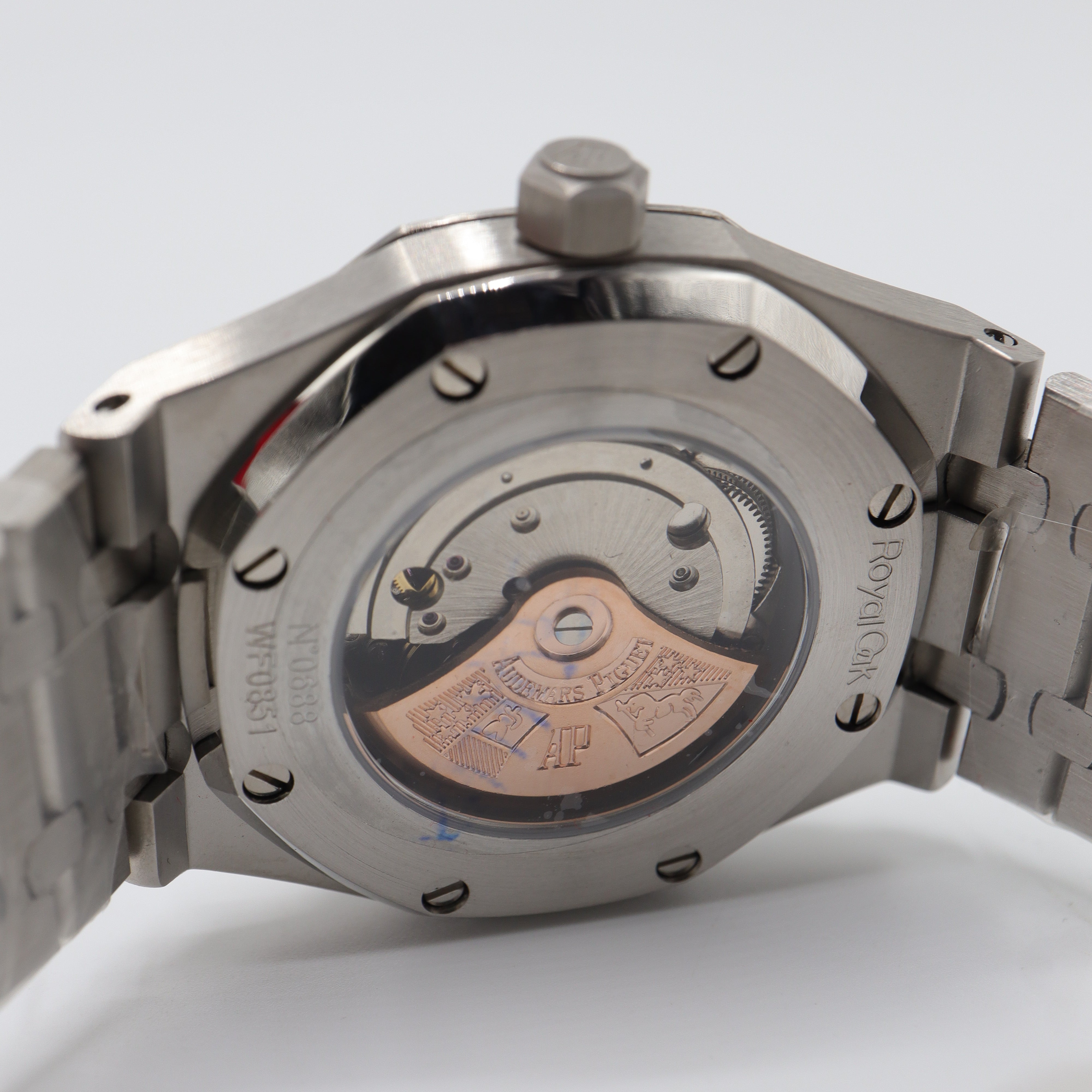 Audemars Piguet Style Royal Oak Watch – Men's Steel & Green Tapisserie Dial Watch