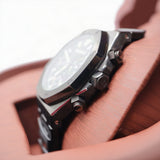 Audemars Piguet Style Royal Oak Chronograph Watch – Men's All-Black Dial Watch