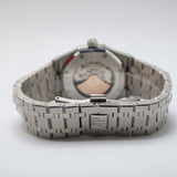 Audemars Piguet Style Royal Oak Diamond-Set Bezel Watch – Men's Steel & Blue Dial Watch