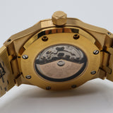 Audemars Piguet Style Royal Oak Skeleton Watch – Men's Rose Gold & Openworked Dial Watch