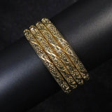 Regal Gold Cuff Bangles