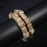 Red stones bangles