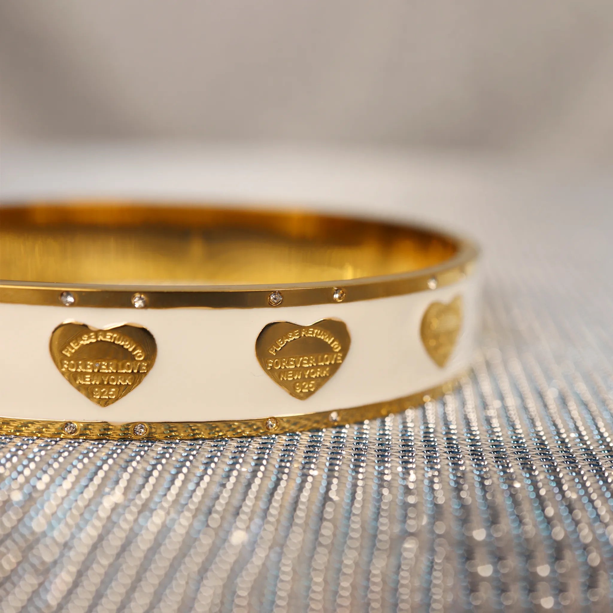 Tiffany & Co. gold minimalist Forever Love bangle