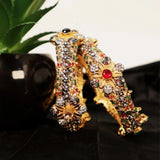 beauutiful fancy bangles in gold colour