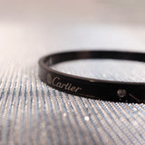 cartier black minimalist bracelet