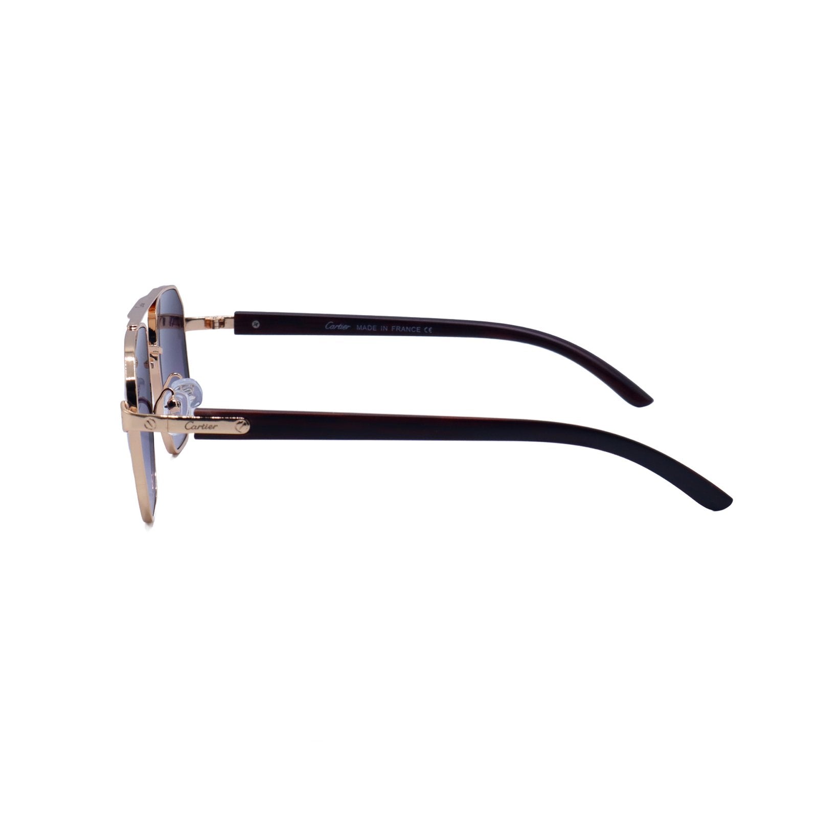 cartier silver geometric aviator mens sunglasses 3