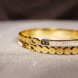 channel gold bangles for sale