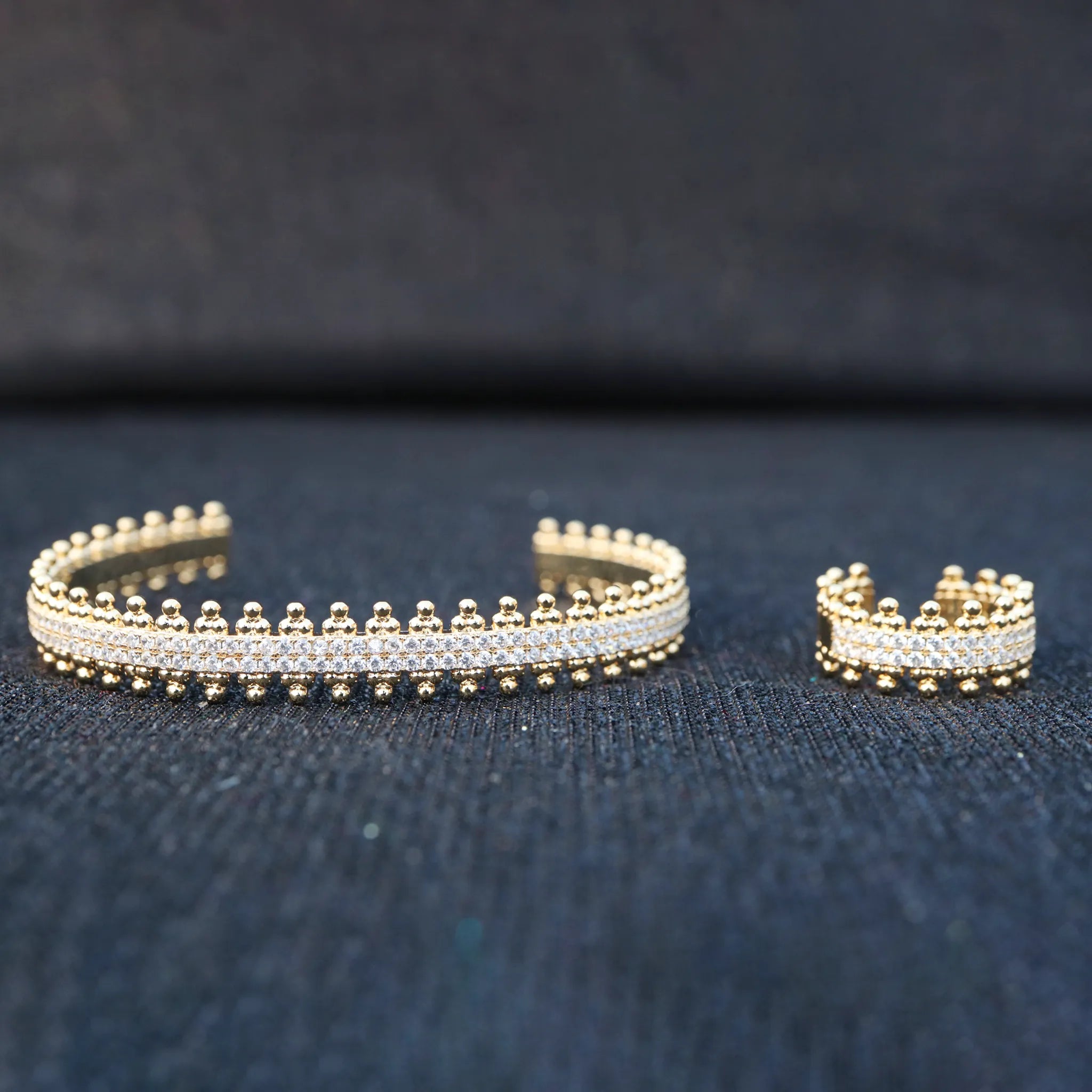 crystal gold cuff bracelet for sale