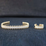 crystal gold cuff bracelet for sale