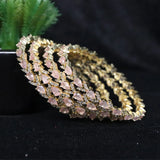 latest bangles with pink stones for sale