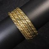 Twisted Gold Bangles