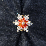 Sparkling Gold Ring with Shiny Gems Elegant Women’s Jewelry