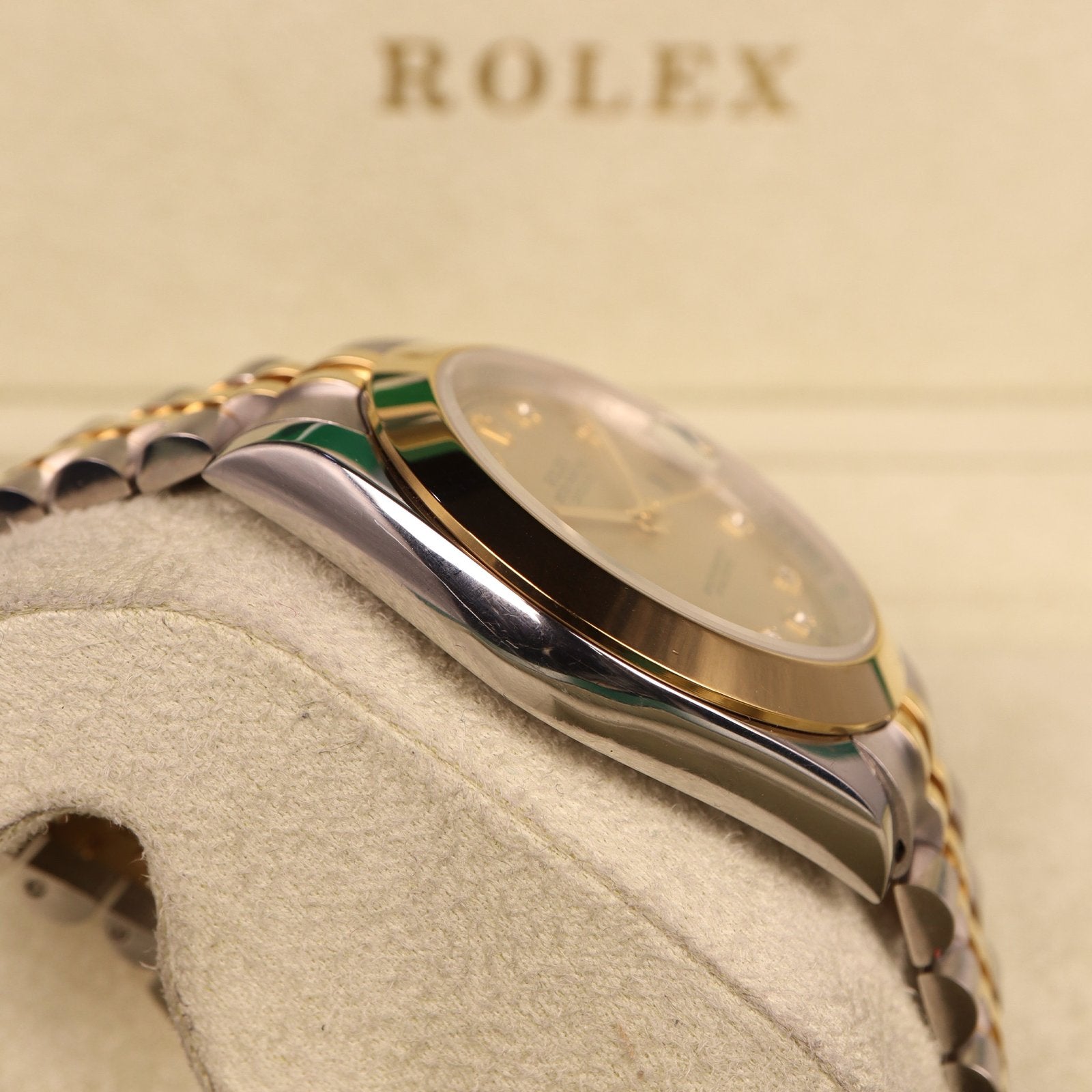 rolex datejust champagne dial 6