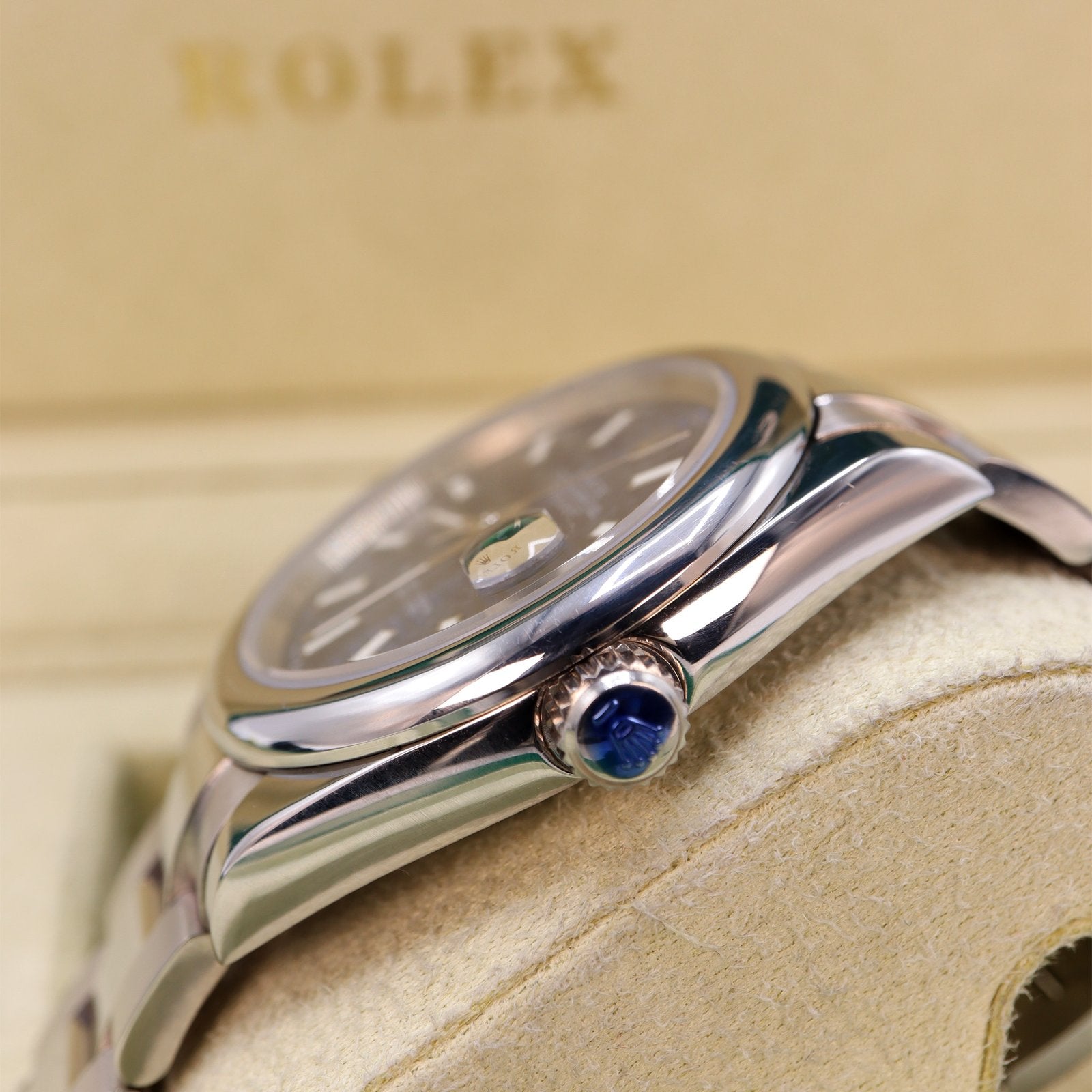 rolex oyster perpetual datejust blue wave pattern dial 6