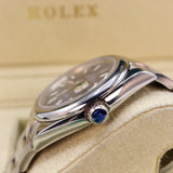 rolex oyster perpetual datejust blue wave pattern dial 6