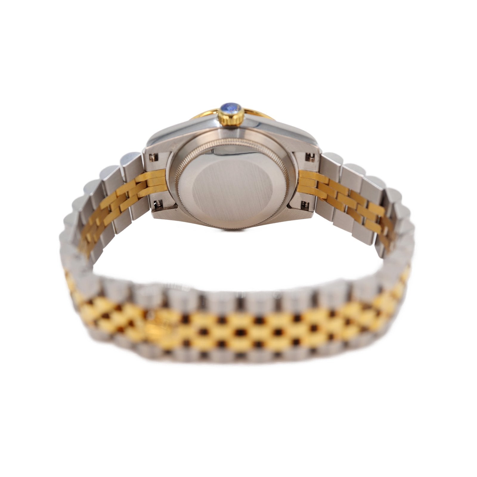 rolex oyster perpetual datejust gold and diamond accents7