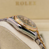 rolex oyster perpetual datejust gold diamond studded bezel 4