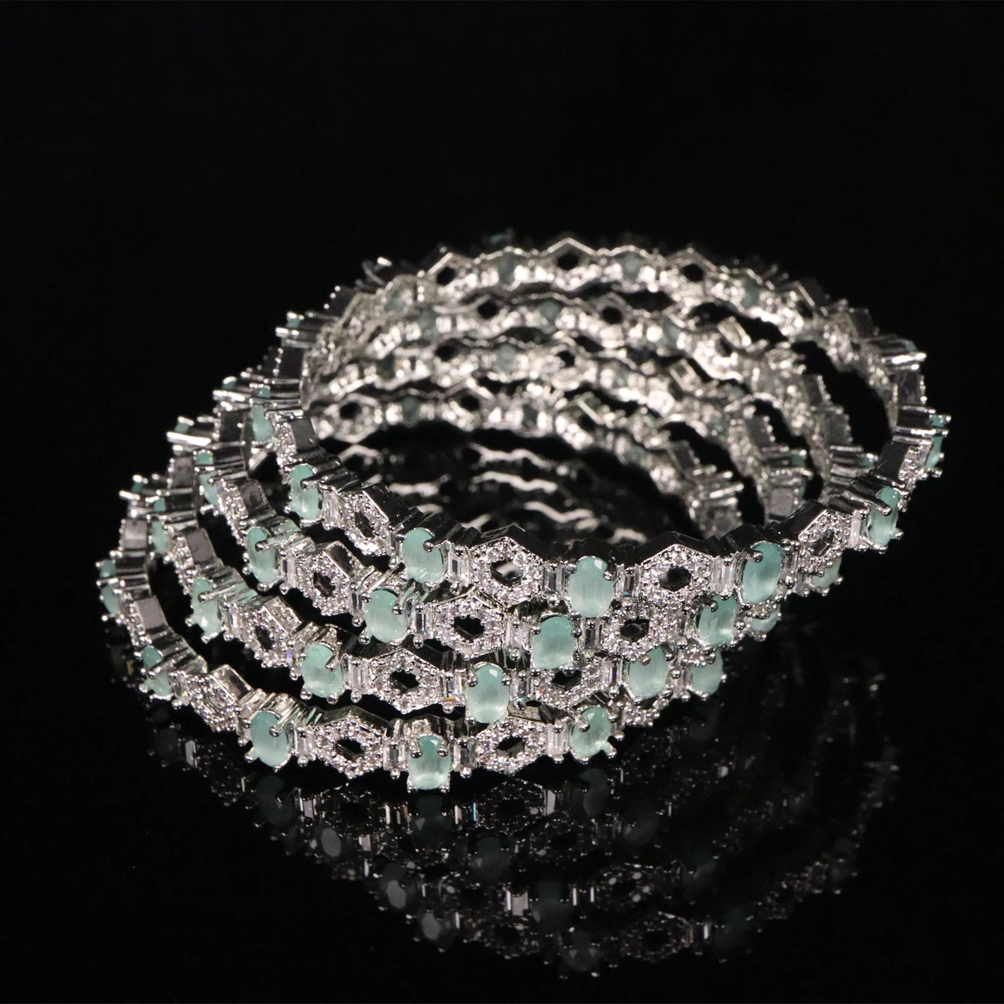 silver bangles with extraordinary designs