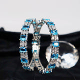 silver bangles with saphire stones in pakistan