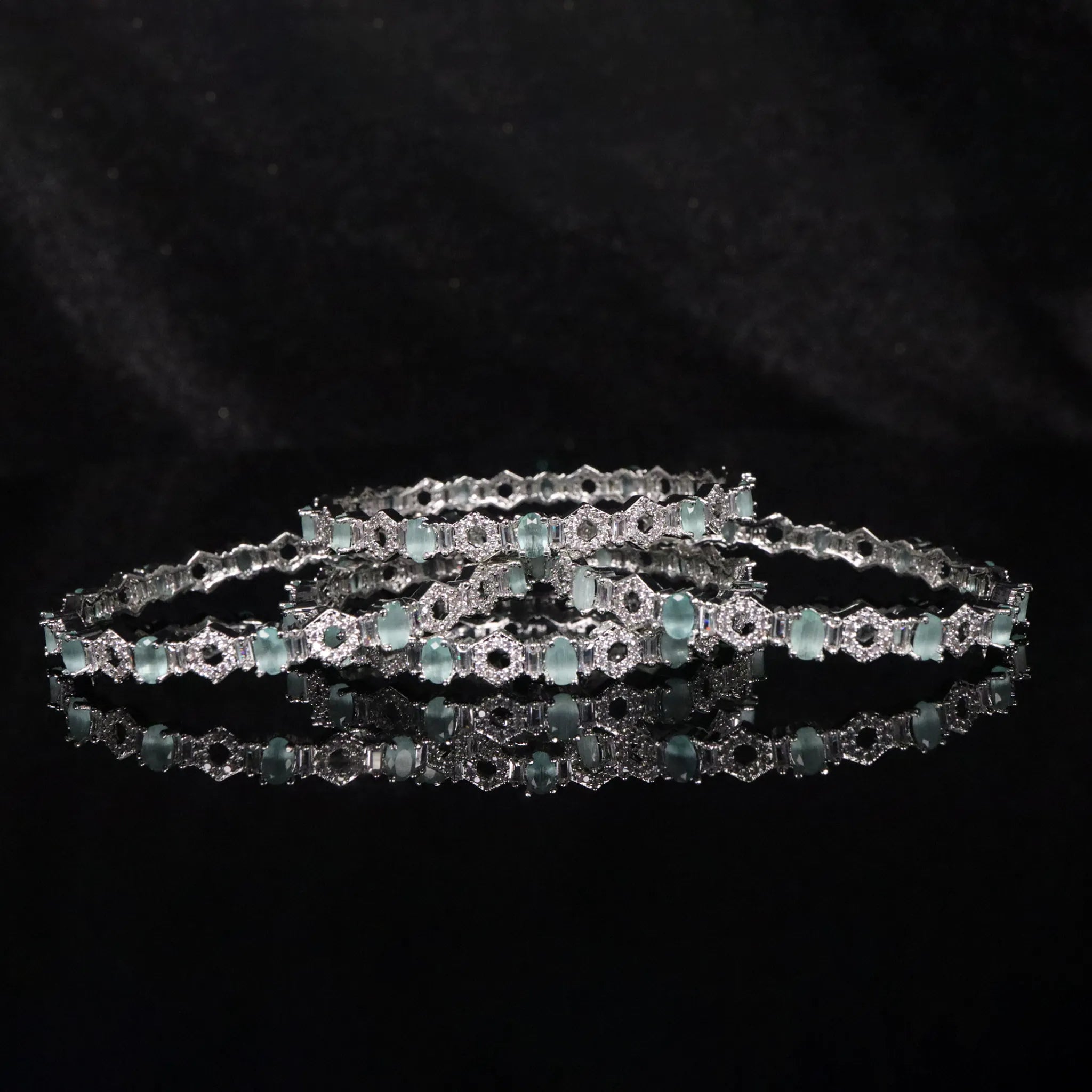 silver luxury bangles in affordable prices
