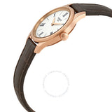 Tradition Thin White Dial Ladies Leather Watch