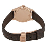 Tradition Thin White Dial Ladies Leather Watch