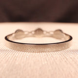 tory burch minimalist silver bangle