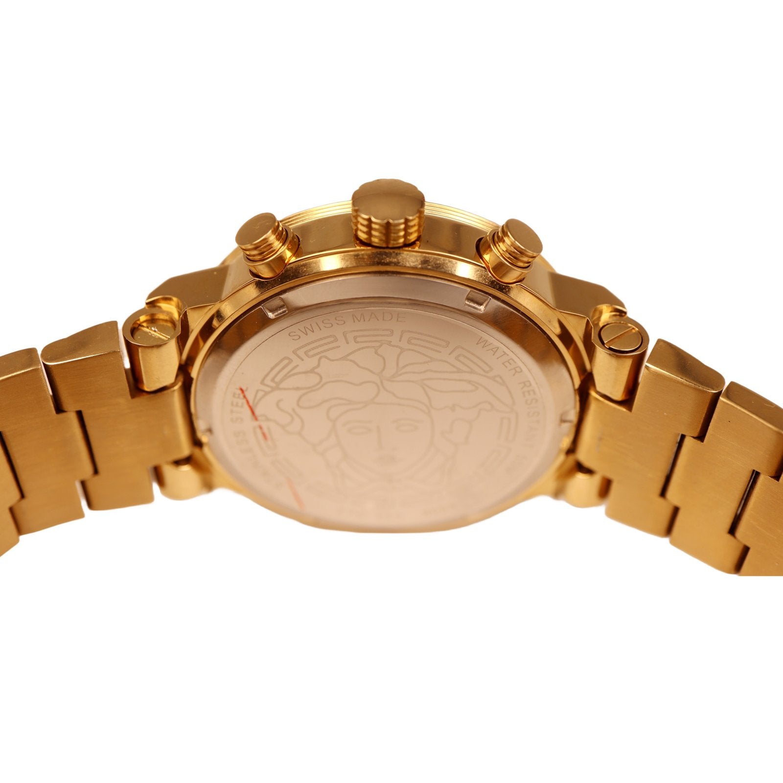 versace chronograph gold watch 9