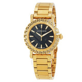 Greca Glam Quartz Black Dial Men's Watch