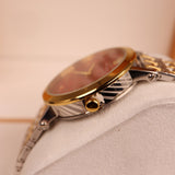versace red dial two tone watch 7