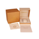 versace swiss made watch black and gold design 10