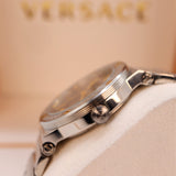 versace swiss made watch black and gold design 9