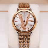 versace v signature rose gold women watch 7