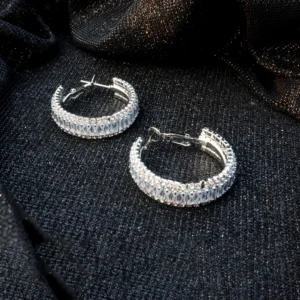 Luxe Crystal Hoop Earrings