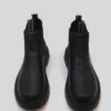 Sleek and Stylish Black Leather Chelsea Boots