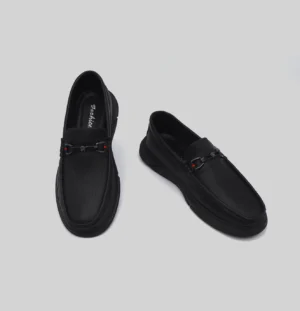 Elegant Black Leather Tassel Loafers